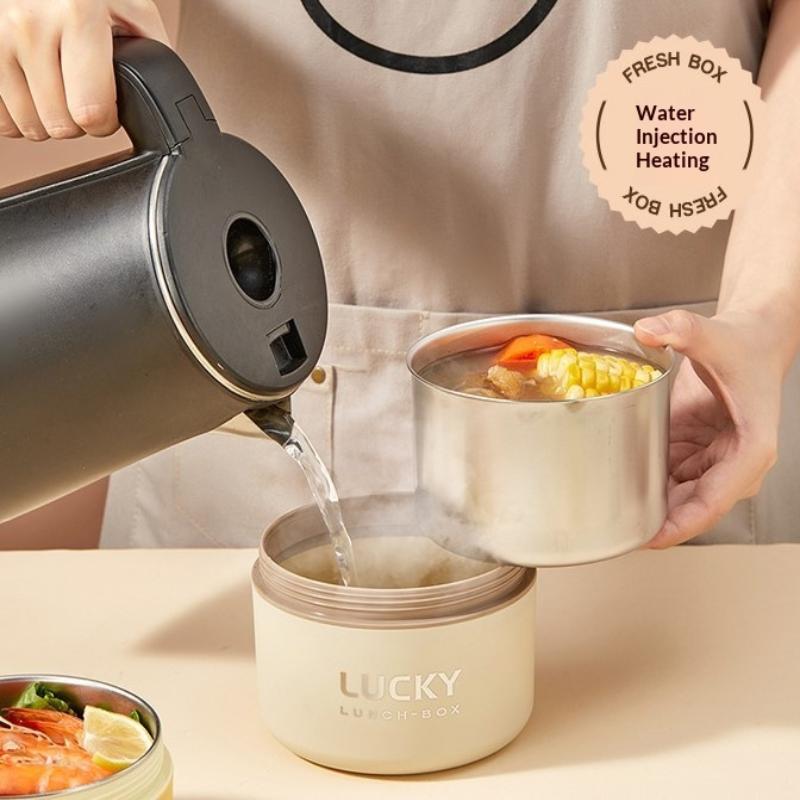 Portable Sealed Thermal Lunch Box For Kids Stackable Microwave 304 Stainless Steel Bento Box Insulated Food Container