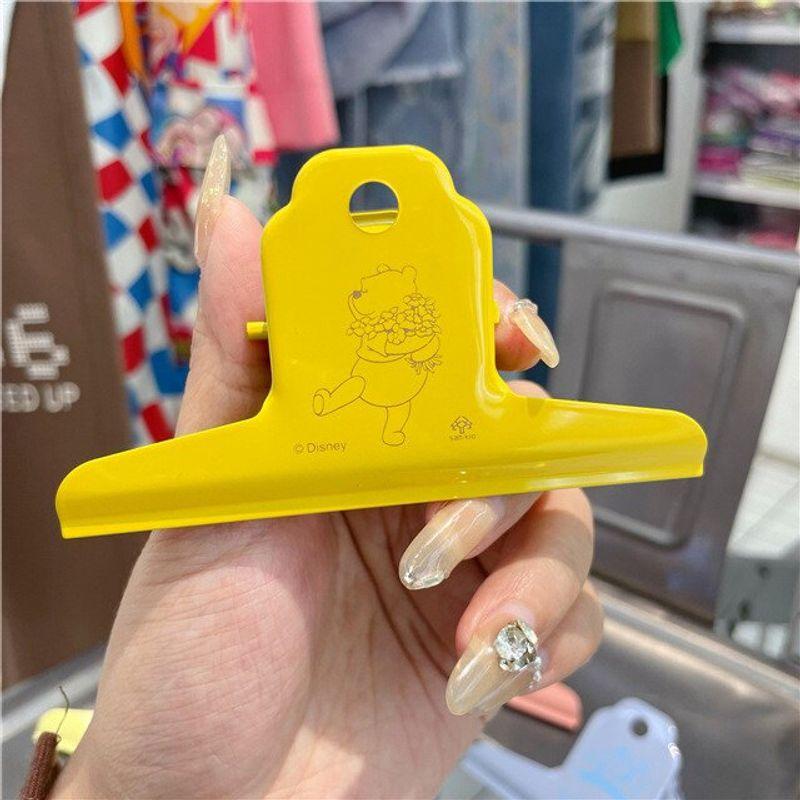 

Daily Order Barpa Folder Storage Clip Power Clip Cartoon Ticket Clips Snack Clip Journal Book Folder Yellow One