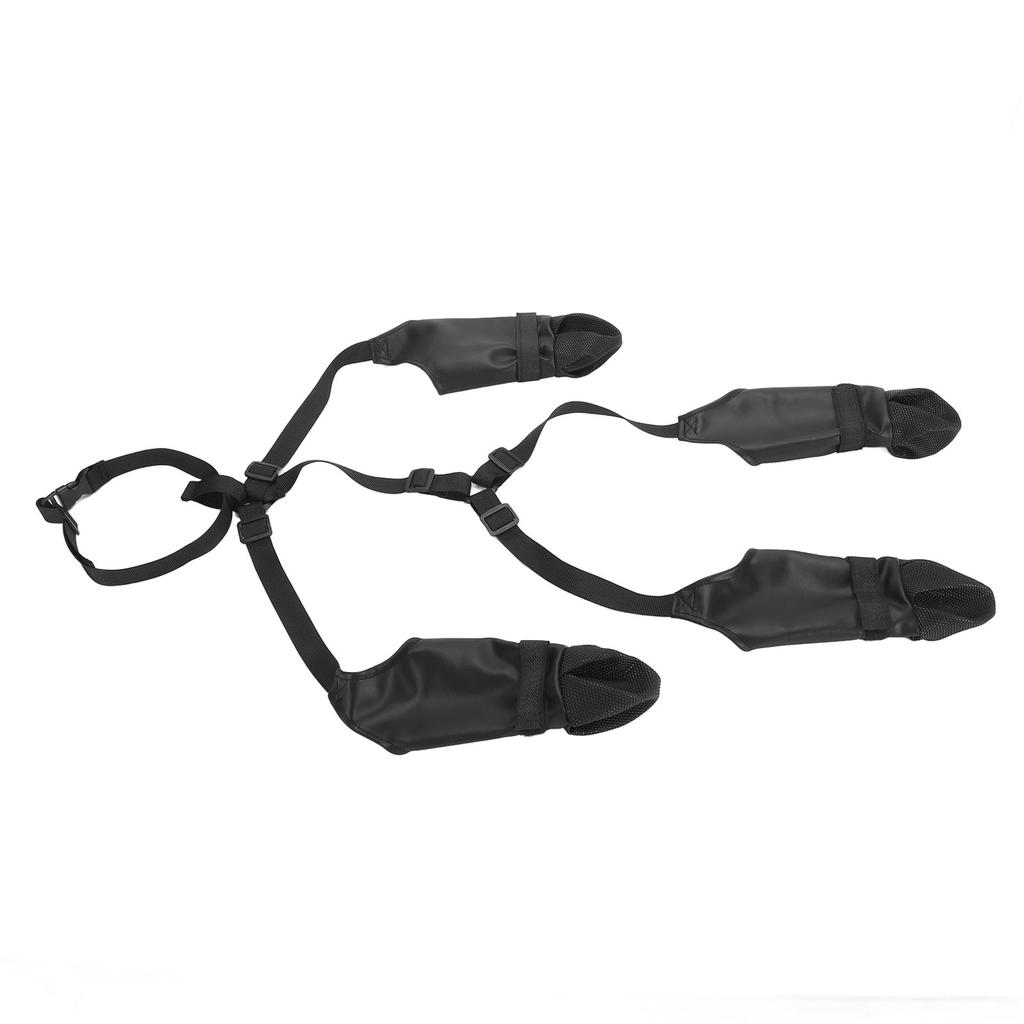 Dog Boots Leggings Adjustable Waterproof Fabric Dog Shoes with Rubber Nonslip Soles for Winter Snowy Day Outdoor Walking