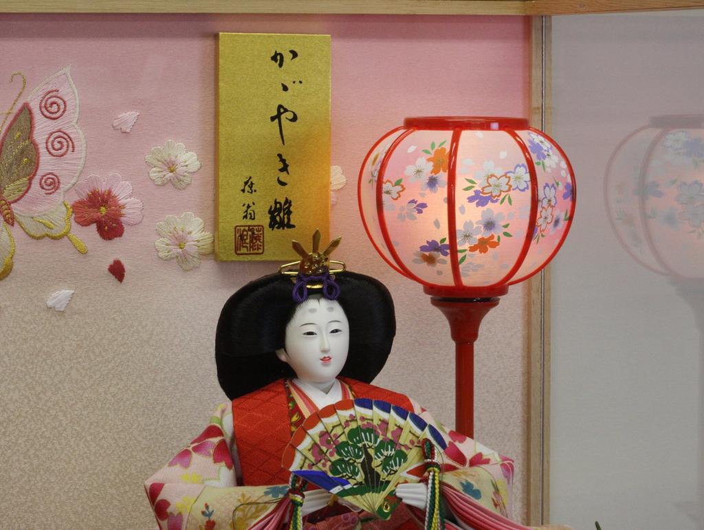 Hina Doll Case Decoration Hina Doll Made by Fujio Shining Hina Wood Grain Acrylic Case Decoration 2526-2B