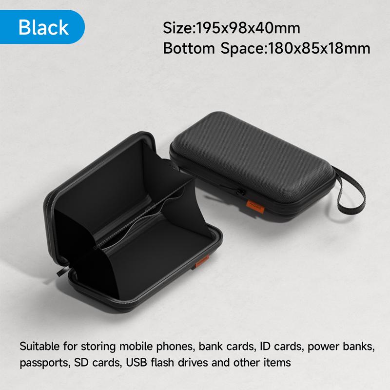 Hagibis Fireproof Storage Bag Travel Carrying Case for Cell Phone Important Document Cash Power Bank Hard Shell Pouch Waterproof