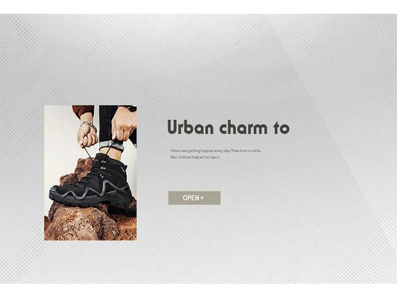 Men's 2025 Autumn High-Top Hiking & Work Boots - Non-Slip, Wear-Resistant for Outdoor & Construction.