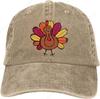 Vintage Baseball Cap Cute Thanksgiving Turkey Denim Hats Trucker Hats Dad Cap