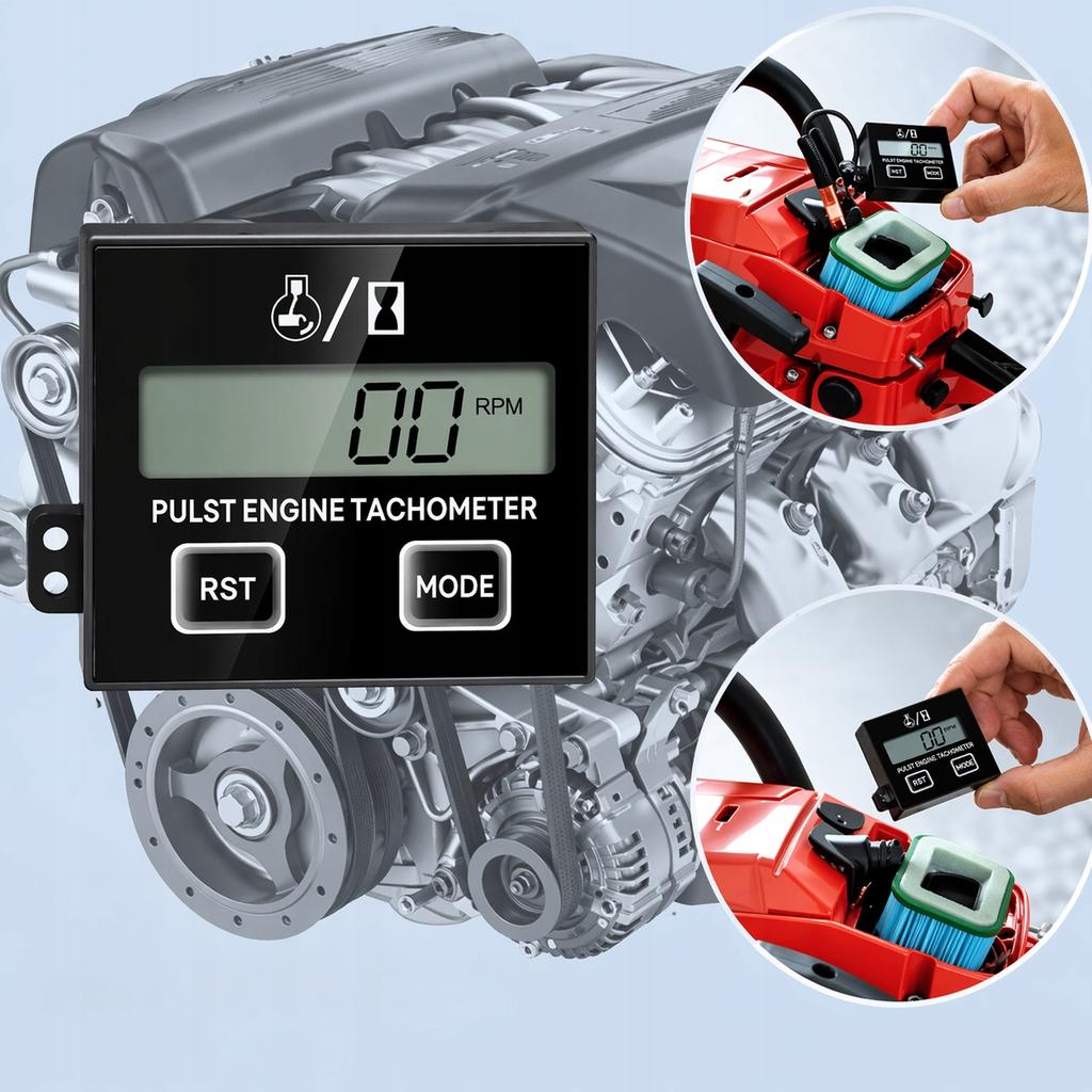 Tachometer, Chainsaw Revolutions Meter, RPM Gauge for Small Engines