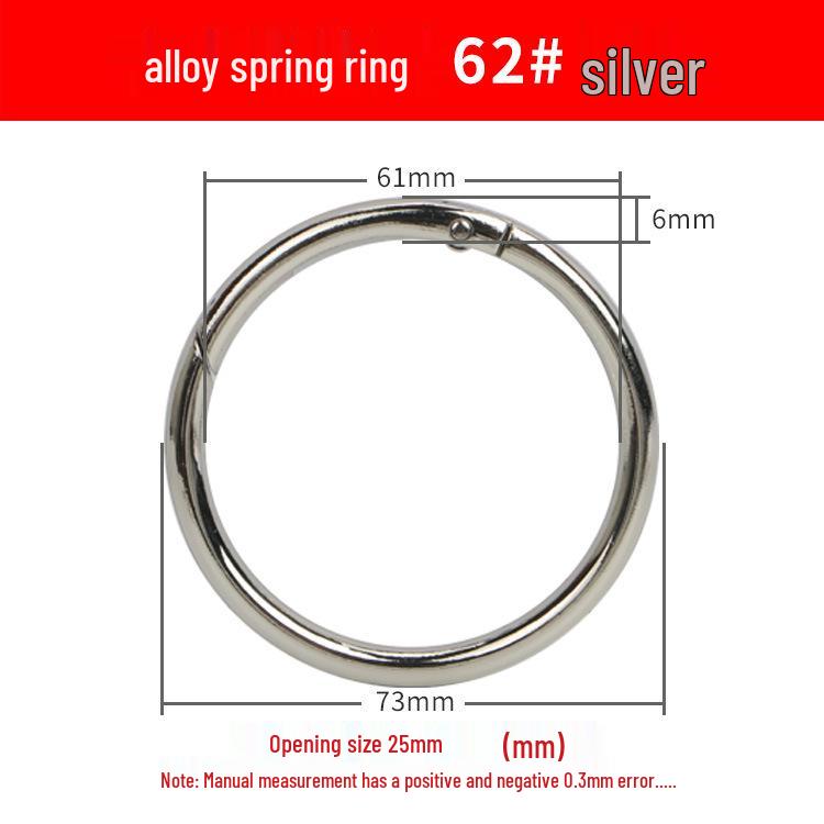 Federring Zinklegierung Handtaschenschließe - Großer runder Haken für Schmuck & Accessoires
