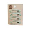 4Pcs Aesthetic Polka Dot Oval Hairpins Seamless Soft Side Hair Clips Fashion Hair Accessories for Women Casual Wear