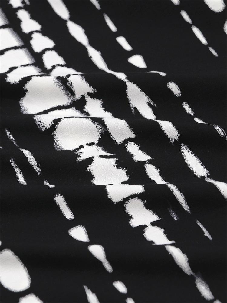 EDOLYNSA 2024 Casual V Neck Stripe Tie-Dye Loose Kaftan Women Summer Boho Printed Plus Size Beach Dress Vacation Swimsuit Cover Up Q1218