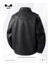 Men's Slim Fit Leather Jacket - Autumn/Winter Casual Lapel Coat with Plus Velvet and Thick Lining