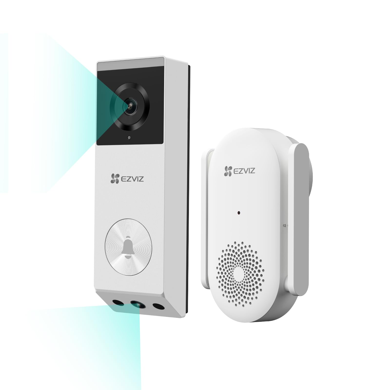 

EZVIZ Video Doorphone Wireless Entrance Camera Wireless Intercom with No Installation Required Doorbell 2K Dual Lens Color Night Vision AI Delivery