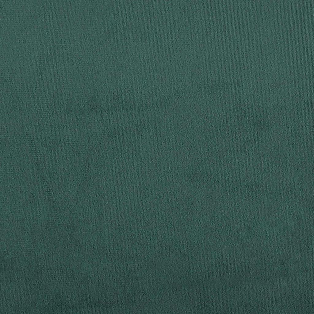 Box Spring Bed with Mattress Dark Green 120 x 190 cm Fabric