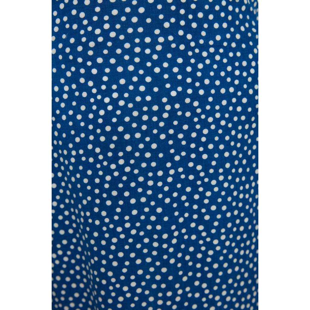 Black Polka Dot Patterned Bell Woven Skirt Tctss22ee0006