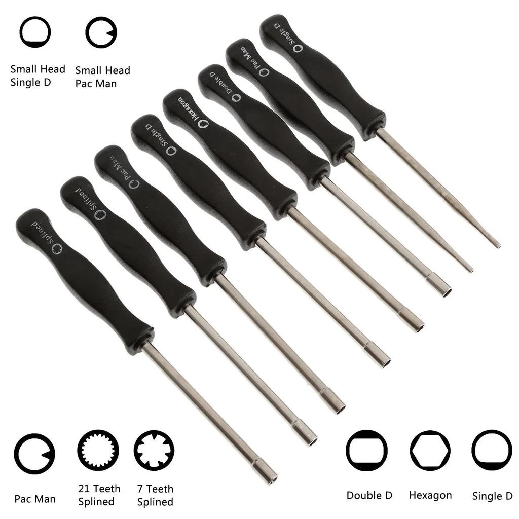 1pc Carburetor Adjustment Tool Pac Man/Small Pac Man/Single D/ Single D/Double D/Hexagon/7 Teeth /21 Teeth Splined Screwdriver