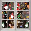 Pegatinas adhesivas para ventana de Navidad, pegatinas adhesivas para ventana de copo de nieve de Navidad para vidrio