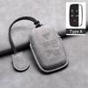 Fit For Land Rover Range Rover Sport Evoque Freelander Fit For Jaguar Xf Xj Xe Xjl Xf Genuine Leather Auto Smart Key Fob Case Key Ring Auto