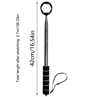 Extendable Telescopic Golf Ball Retriever Two-Sided Non-Slip Handle Stainless Ball Grabber Easy Grab Ball Adjustable