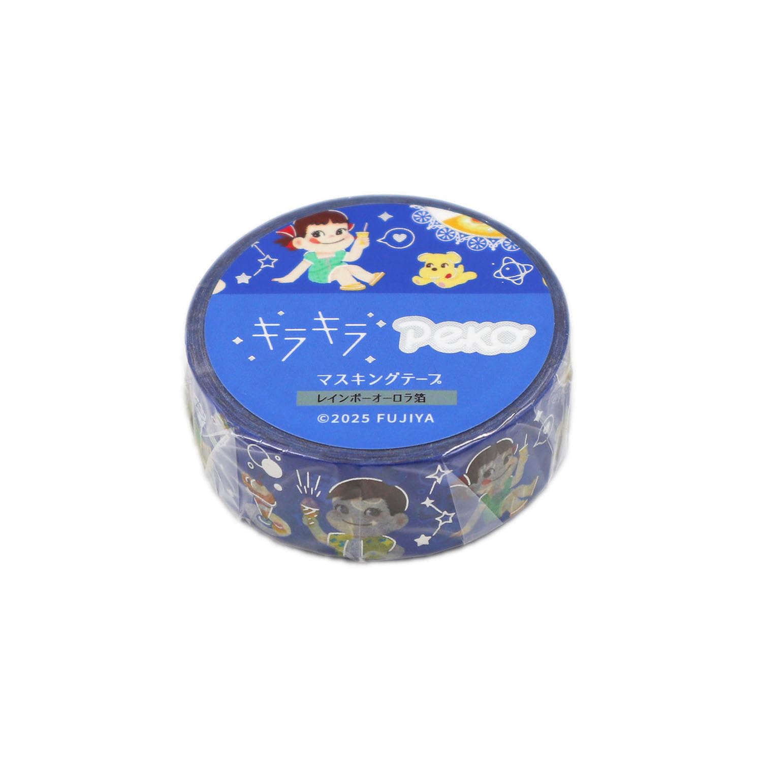 World Craft FUJIYA Masking Tape Glitter Masking Tape Seaside Candy FJMT001 Peko-chan