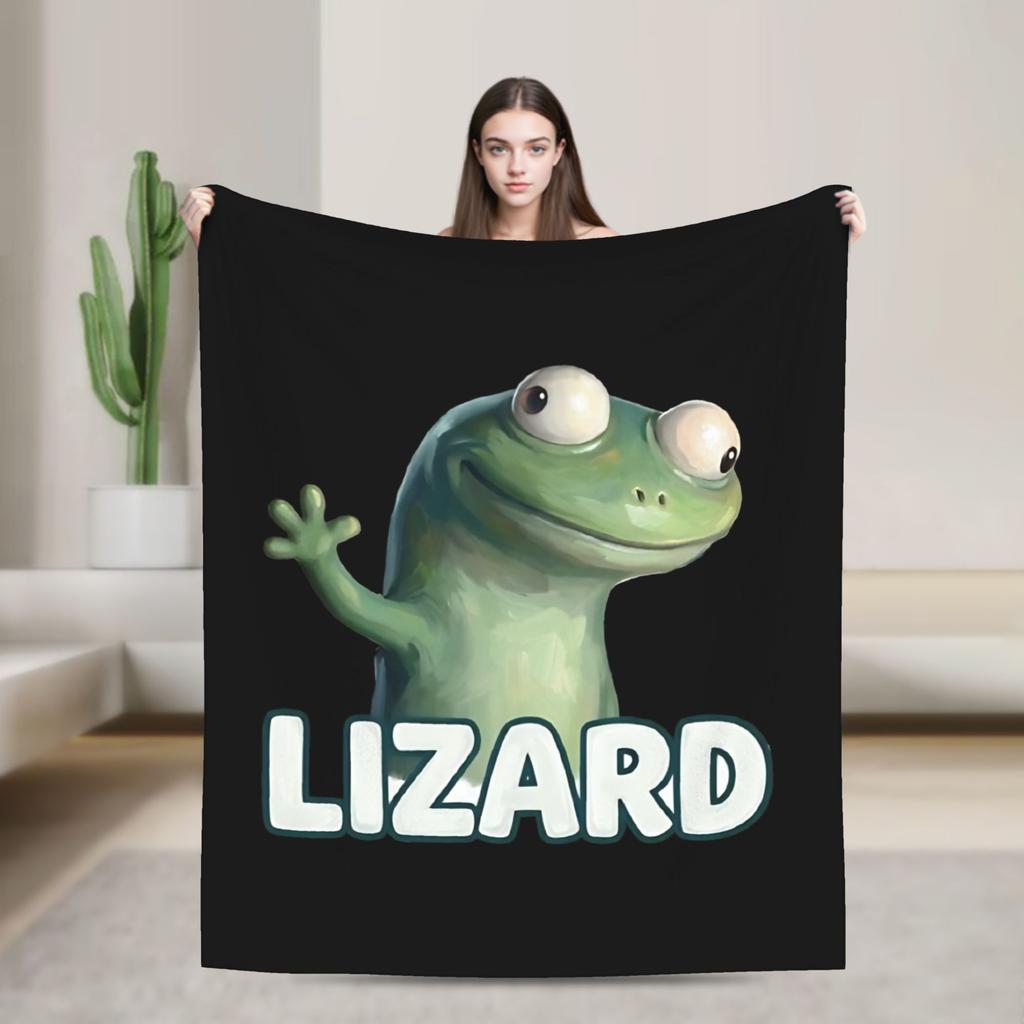 Hoppers Cute Tom Lizard Retro Blankets Flannel Throw Blankets Bedroom Sofa Decoration Ultra-Soft Warm Bedsprea ,