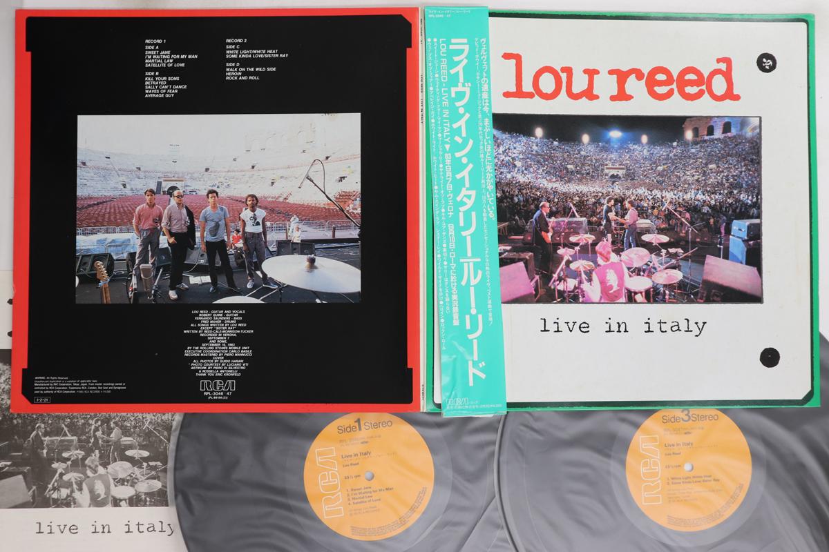 

LP Record LOU REED - Live In Italy RPL3046 RCA 1985 Japan Obi Rock Used