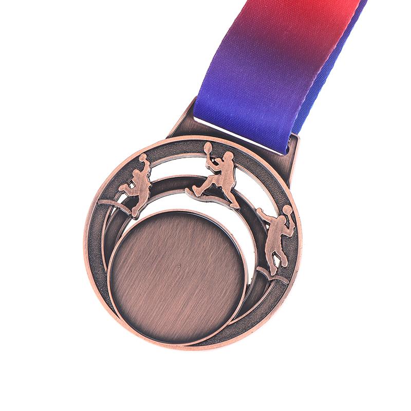 1Pc Metal Badminton Award Medals With Neck Ribbon Gold Silver Bronze Prizes Award Medal For Kids Sports Competition Games
