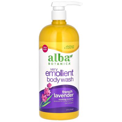 Berry Emollient, Body Wash, French Lavender, 32 Fl Oz (946 Ml)