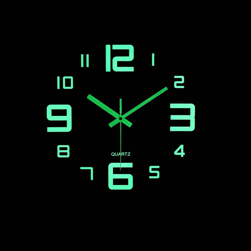 Ceas de perete luminos Ceasuri de perete de bucătărie, silențios, din lemn, pentru interior, în aer liber, camera de zi, ceas, acasă, artă modernă