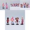 Magisches Zirkus-PVC-Figurenset: Hase, Clown, Cartoon-Kuchendekoration, 8 Figuren, 11 cm