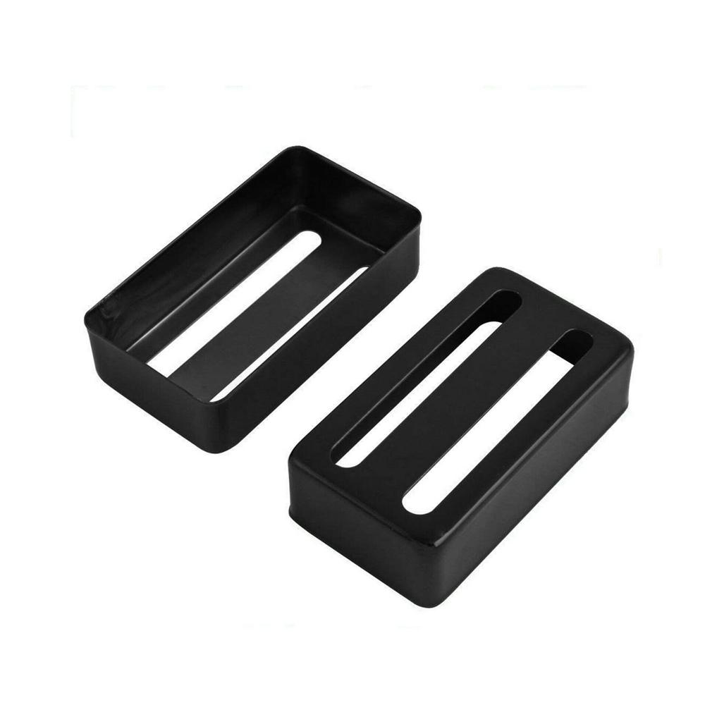 

2 Pcs Metal Humbucker Pickup Guitar Cover For LP Electric Guitar