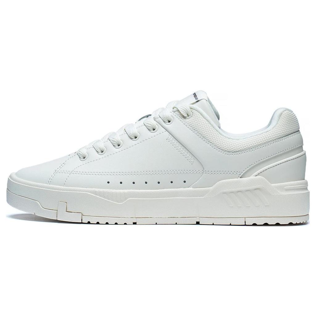 New LiNing COMMON 70s Wear Resistant And Lightweight Low Top Skateboard Shoes Men's White AGCT043-1