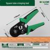 Needle-type Tube Terminal Crimping Pliers, Multi-functional Four-sided Cold Press for Electricians
