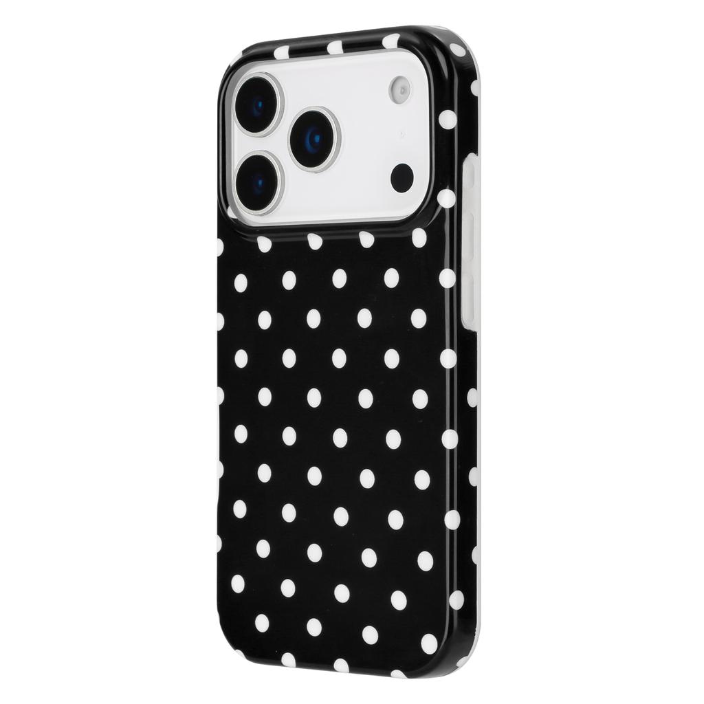 Coque pour iPhone 17 Pro Max Design à Pois Housse Arrière de Téléphone en TPU IMD