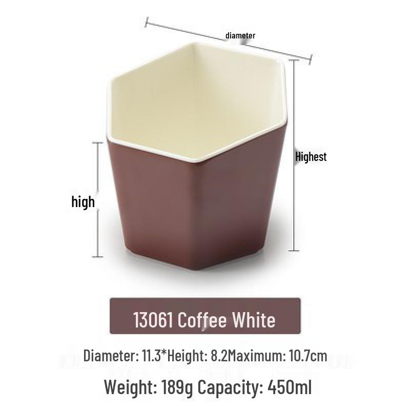 Melamine Restaurant Tableware: Slanted Seasoning & Dipping Bowl for Hot Pot.