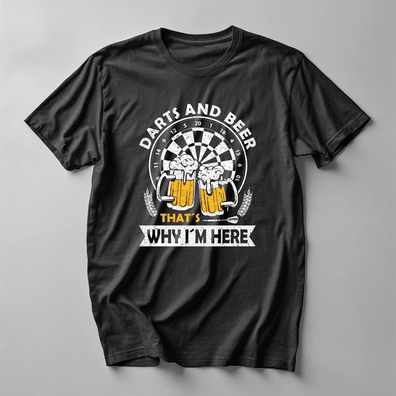

Darts and Beer T-Shirt – Funny Pub Game Novelty Tee L