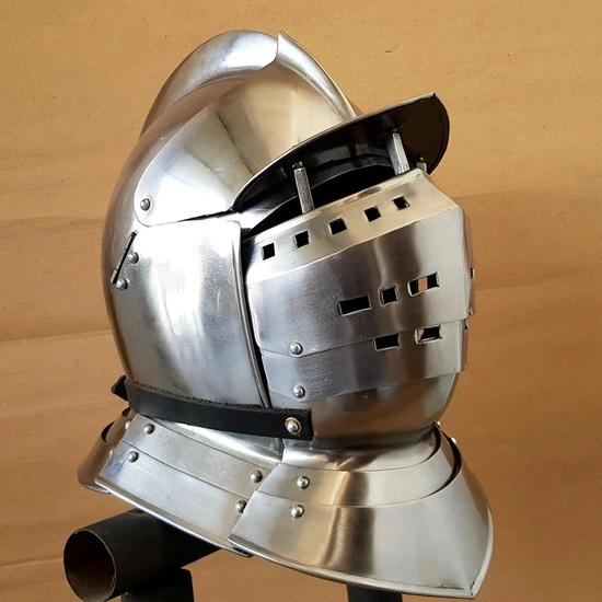 Medieval Close Armet Knight Helmet Warrior Gear Ancient Close Knight Helmet Decorative Gift for Him