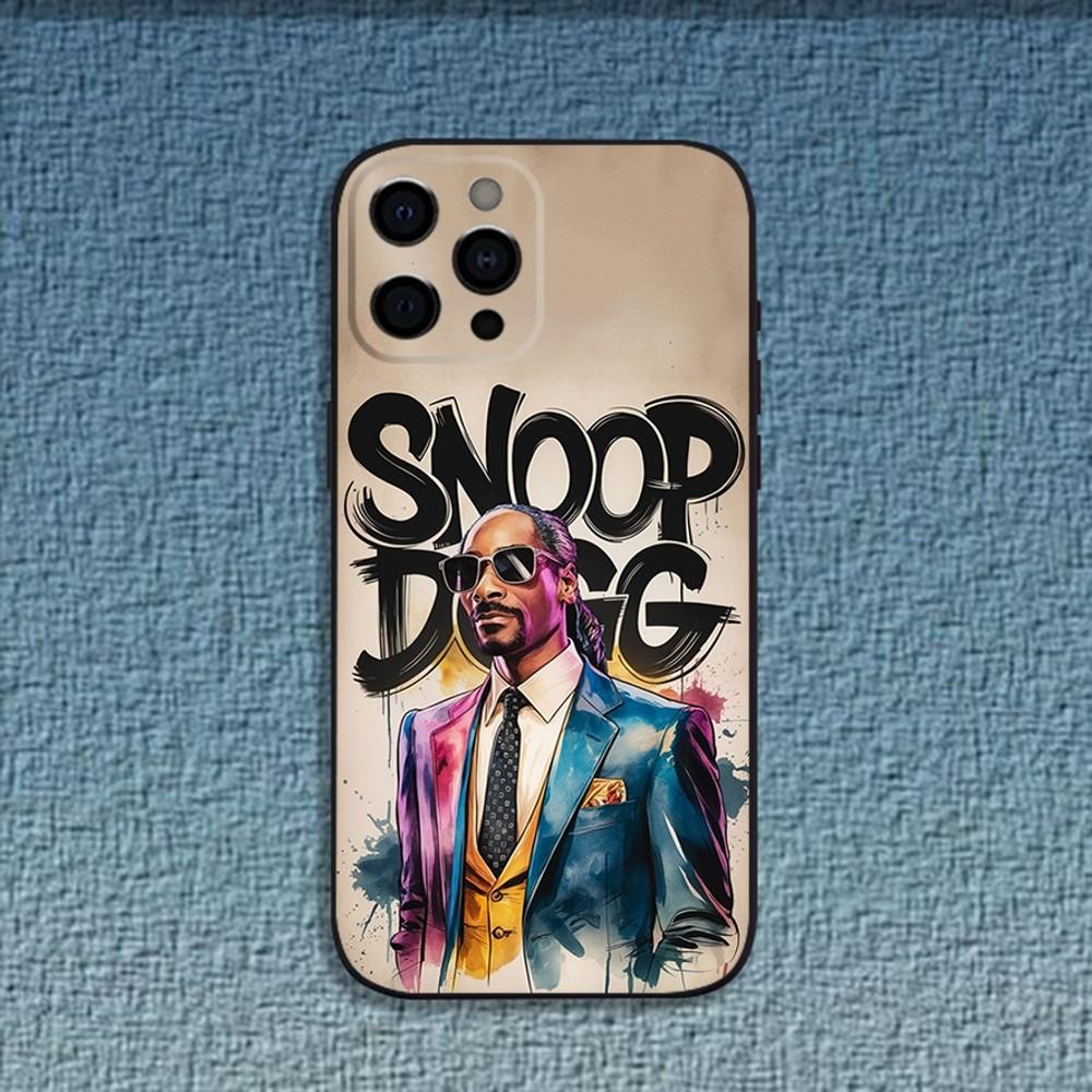 Rapper S-Snoop D-Dogg Phone Case For iPhone 16,15,14,13,12,11,Pro,X,XS,Max,XR,Plus,Mini Soft Black Cover