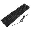 109 Keys Foldable Silicone Keyboard Quiet Waterproof Dustproof USB Wired Flexible Keyboard for Desktop Laptop Home