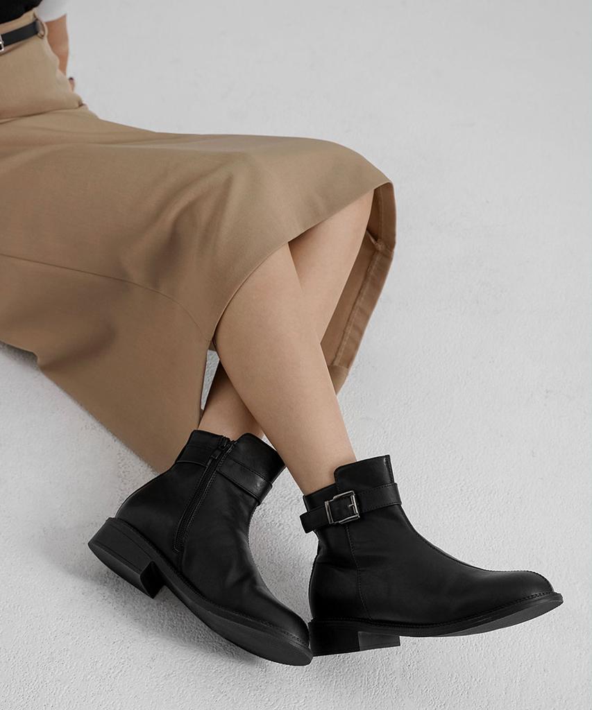 Chaakan Zint Belt Strap Ankle Boots Bsltr4F217