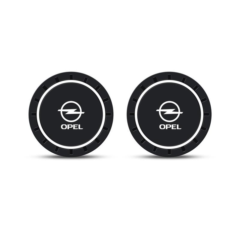 

Car Water Cup Pad Anti-slip Round Drink Cup Coasters Auto Logo Accessories For Opel Insignia Astra J Zafira Corsa D Mokka Meriva