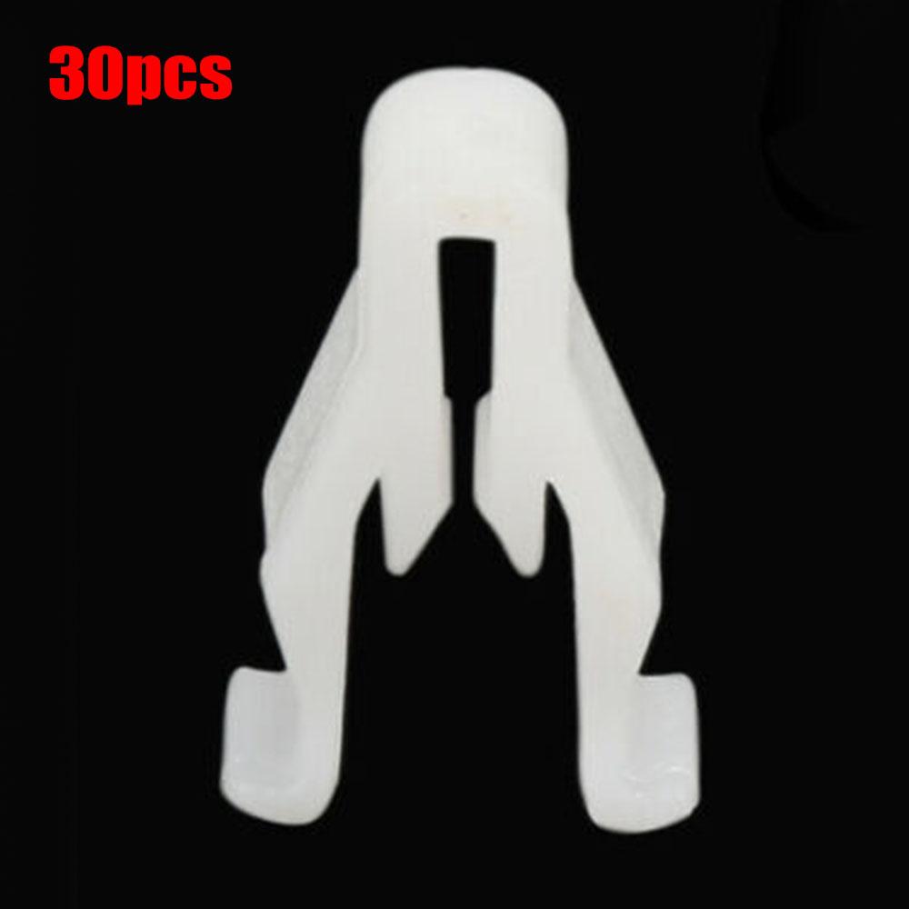 30pcs White Plastic Nylon Switch Bezel Clip For Toyota Lexus CT200h GS350 GS450h
