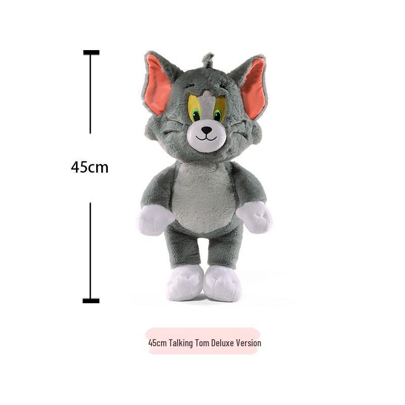Tom and Jerry Plush Toy Set: Tom Cat Doll & Jerry Mouse Pillow