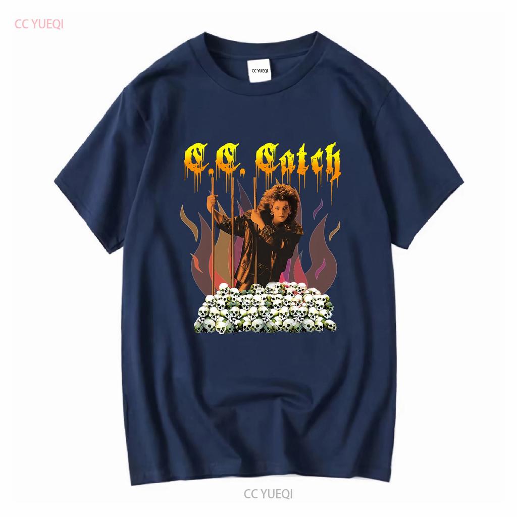 New Cc Catch Premium Retro Music American Black T Shirt Size S 5XL Long or Short Sleeves Vintage Washed Unisex Breathable