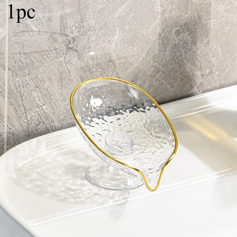 1pc Oval Soap Dish with Drainage Holes Durable Plastic Bathroom Organizer Storage Soap Dish Holder Home Bathroom Accessories