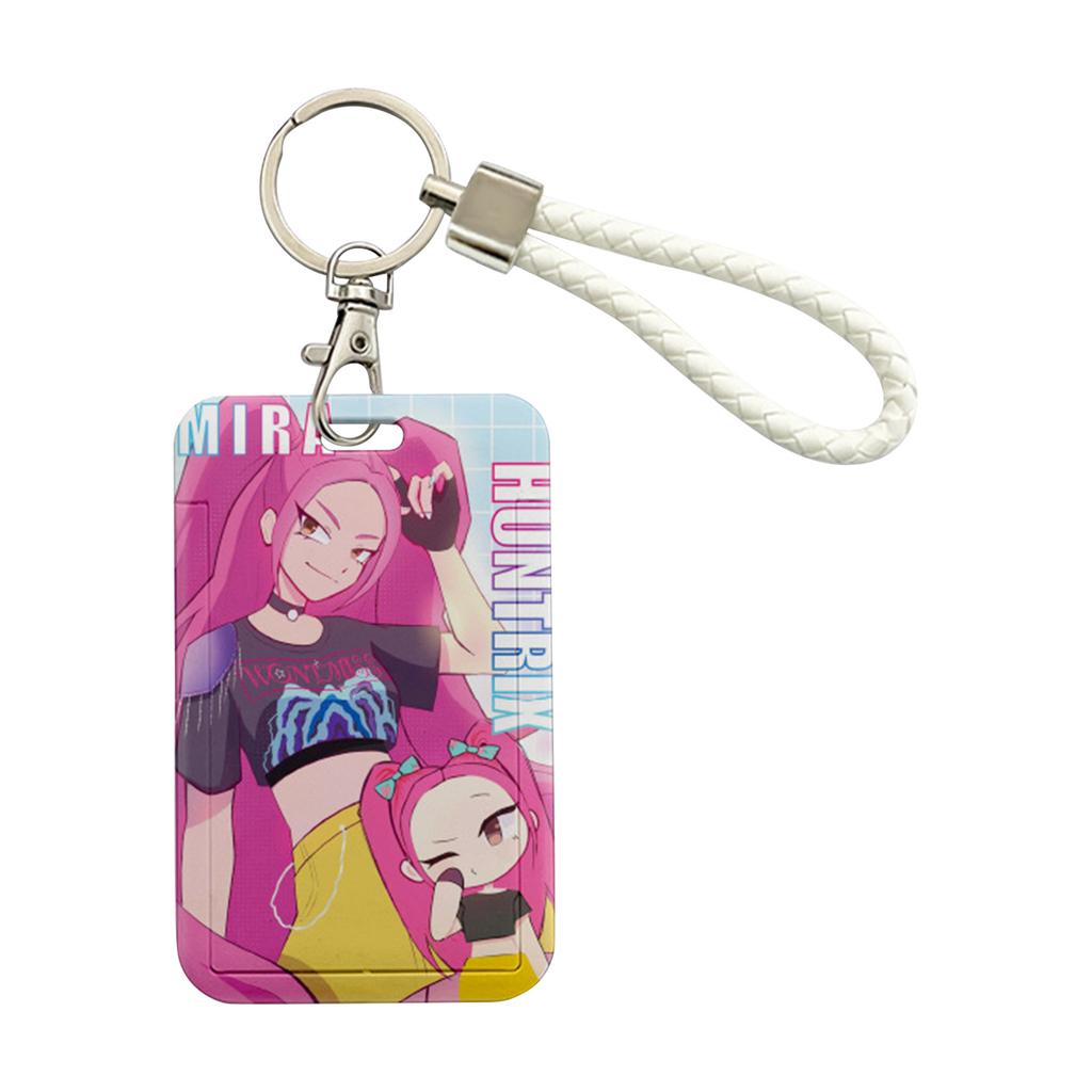Anime Peripheral Slide Card Holder Transportation Card Campus Card Water Card ID With Long Lanyard