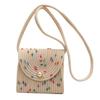 Summer Straw Woven Small Square Crossbody Bag: Fashionable Versatile Handmade Beach Accessory for Women