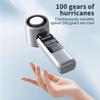 Hand Held Fan Personal Desk Small Handheld Fan 100 Speed Foldable Air Cooler With LED Display Rechargeable Cool Gadgets For