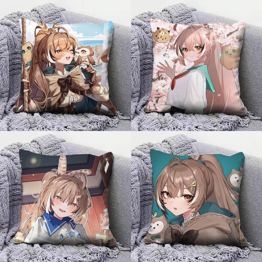Moon Nanashi Mumei Home Sofa Cushion Covers and Aecorative Custom Pillow Covers
