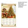 Decorative Daily Planner 2027 Faux Diamond Art Painting Wall Calendar, Jan. - Dec. Minimalist Decor 12 Monthly Planner, Canvas Artwork for Home