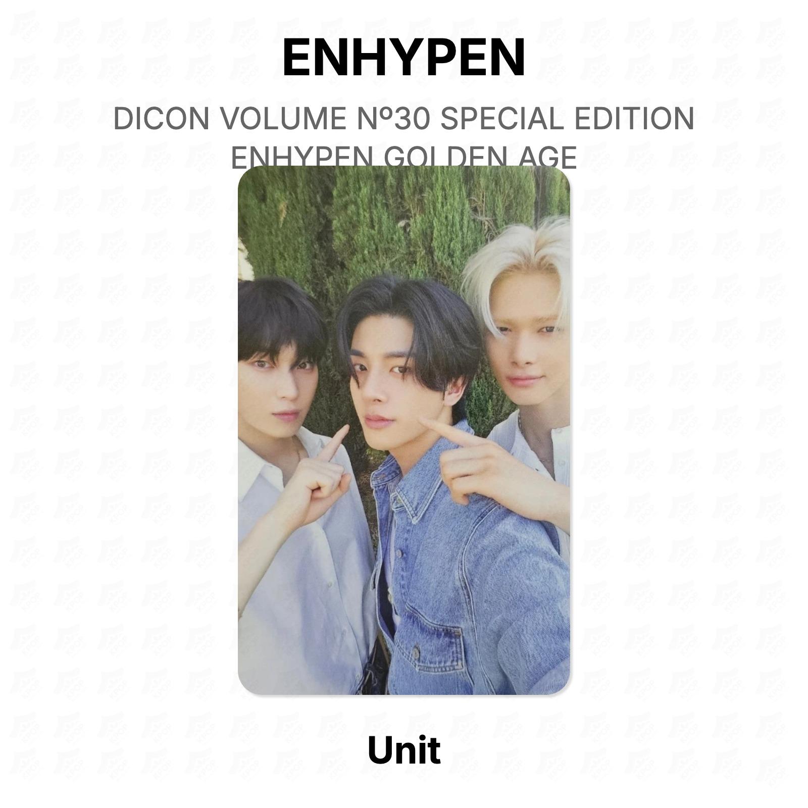 ENHYPEN DICON VOLUME No30 SPECIAL EDITION ENHYPEN GOLDEN AGE Official Photocard Unit 03