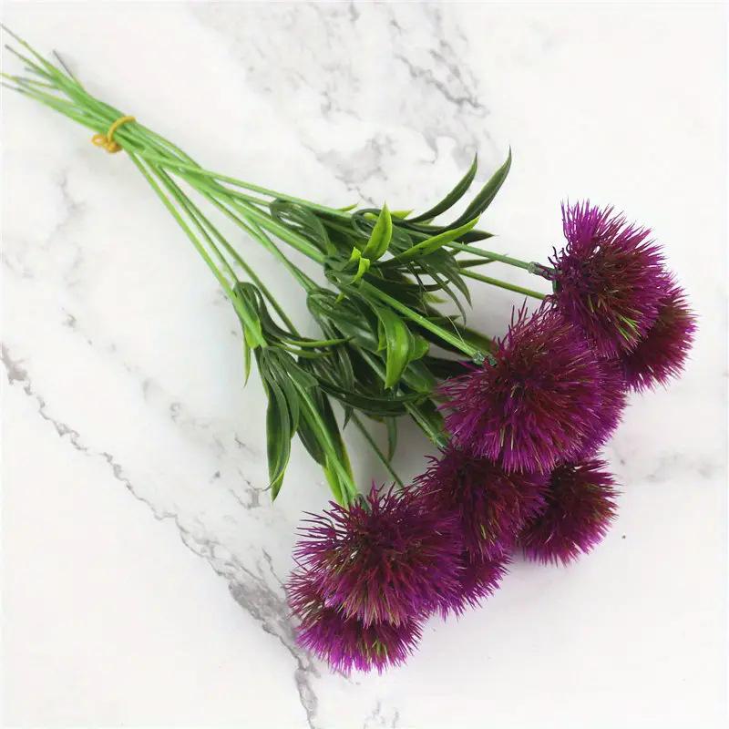 Simulated Flower Single Dandelion Plastic Flower European Style Scallion Ball Home Plant Ornament Flower Arrangement Garden