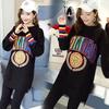 Maternity Clothing Multi-color Optional Printed Letters Long-sleeved Top Large Size Thin Belly-covering Versatile Sweater