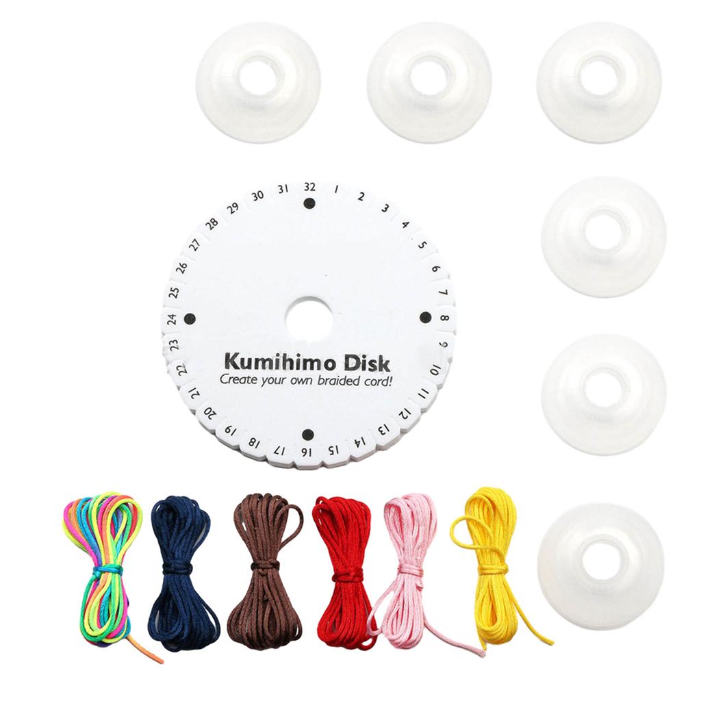 Disco per Treccia Quadrato Rotondo Filo per Perline Kumihimo Disco Piatto per Treccia Stampa Fai da Te Strumenti per Cucito Strumenti per Artigianato